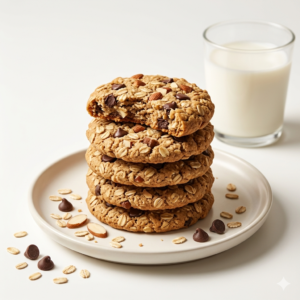 Oatmeal Protein Cookies – Healthy High Fiber Fitness Snack (Sugar Free)